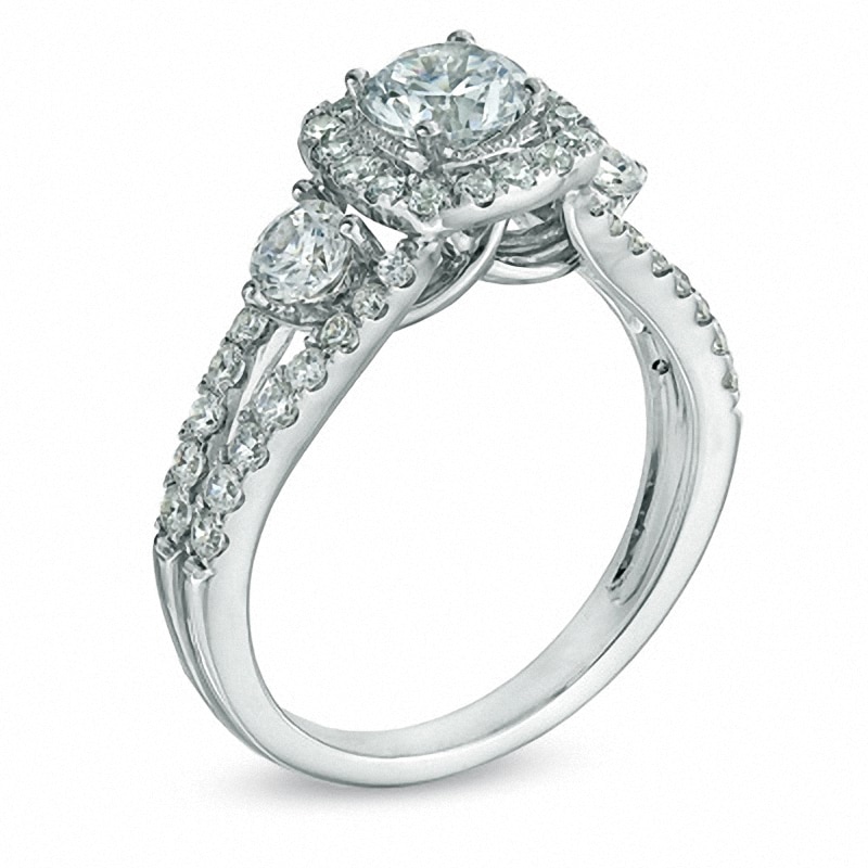 Previously Owned - Celebration Grand™ 1.58 CT. T.W. Diamond Engagement Ring 14K White Gold (I/I1)