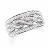 Previously Owned - 0.50 CT. T.W. Diamond Swirl Band in 10K White Gold