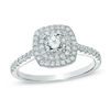 Thumbnail Image 1 of Previously Owned - 0.71 CT. T.W.  Diamond Frame Engagement Ring in 14K White Gold (I/I1)