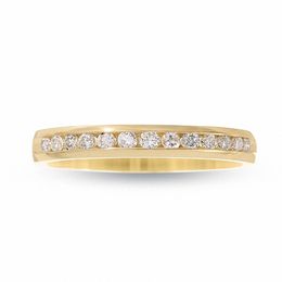 Previously Owned - 0.25 CT. T.W. Diamond Channel Band in 14K Gold