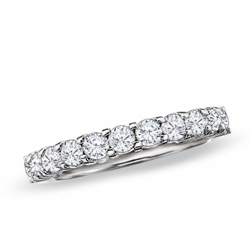 Previously Owned - 1.00 CT. T.W. Diamond Prong Band 14K White Gold
