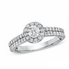 Thumbnail Image 1 of Previously Owned - 0.88 CT. T.W.  Diamond Framed Engagement Ring in 14K White Gold (I/I1)