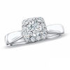 Thumbnail Image 1 of Previously Owned - 1.00 CT. T.W.   Diamond Framed Engagement Ring in 14K White Gold (I/I1)