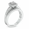 Thumbnail Image 1 of Previously Owned - 0.50 CT. T.W. Quad Princess-Cut Diamond Bridal Set in 10K White Gold