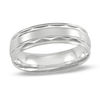 Thumbnail Image 1 of Previously Owned - 6.0mm Comfort Fit Wedding Band in 10K White Gold
