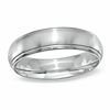 Previously Owned - Men's 7.5mm Dome Satin Stripe Wedding Band in Titanium