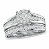 Thumbnail Image 0 of Previously Owned 1.00 CT. T.W. Diamond Composite Bridal Set in 14K White Gold