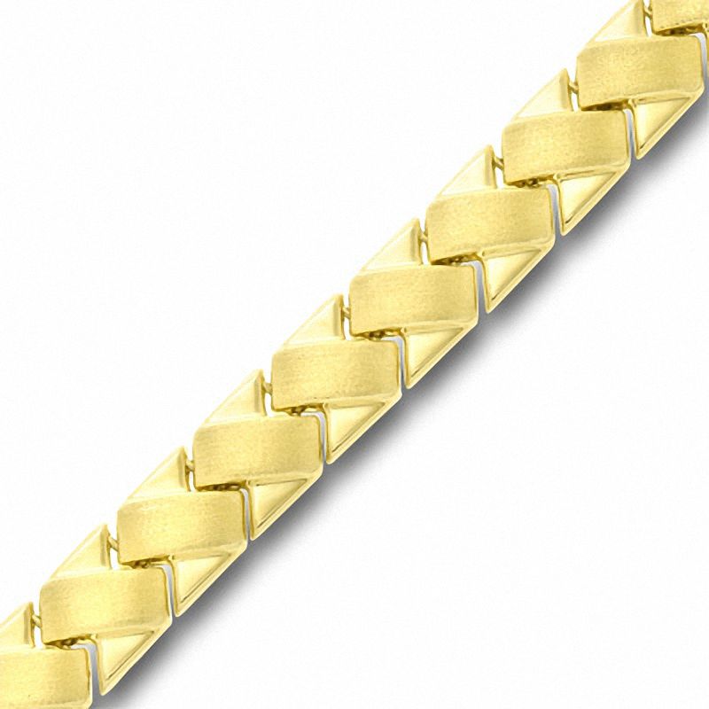 Previously Owned - Ladies' Basketweave Bracelet in 10K Gold|Peoples Jewellers