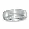Thumbnail Image 0 of Previously Owned - Men's 6.0mm Comfort Fit Wedding Band in 10K White Gold