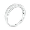 Thumbnail Image 1 of Previously Owned - Men's Diamond Accent Slant Luxury Fit Wedding Band in 10K White Gold