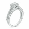 Thumbnail Image 1 of Previously Owned - 0.75 CT. T.W. Diamond Frame Split Shank Engagement Ring in 14K White Gold