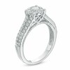 Thumbnail Image 1 of Previously Owned - 0.75 CT. T.W. Diamond Frame Split Shank Engagement Ring in 14K White Gold