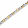 Thumbnail Image 0 of Previously Owned - 1.00 CT. T.W. Diamond Fashion "X" Bracelet in 10K Two-Tone Gold