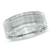 Thumbnail Image 0 of Previously Owned - Men's 8.0mm Groove Wedding Band in Stainless Steel