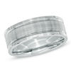 Thumbnail Image 1 of Previously Owned - 8.0mm Groove Wedding Band in Stainless Steel