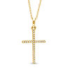 Previously Owned - 0.05 CT. T.W. Diamond Cross Pendant in 10K Gold