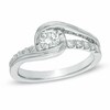 Thumbnail Image 0 of Previously Owned - Sirena™ 0.58 CT. T.W. Diamond Bypass Engagement Ring in 14K White Gold
