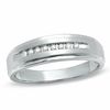 Thumbnail Image 1 of Previously Owned - 0.10 CT. T.W. Diamond Wedding Band in 10K White Gold