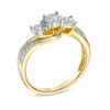 Thumbnail Image 1 of Previously Owned - 0.25 CT. T.W. Diamond Three Stone Engagement Ring in 10K Gold