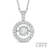 Thumbnail Image 0 of Previously Owned - Unstoppable Love™  0.14 CT. T.W. Diamond Frame Pendant in Sterling Silver