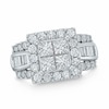 Thumbnail Image 1 of Previously Owned - 3.00 CT. T.W. Quad Princess-Cut Diamond Frame Ring in 14K White Gold