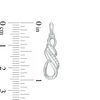Thumbnail Image 2 of Previously Owned - 0.09 CT. T.W. Diamond Multi-Row Infinity Drop Earrings in Sterling Silver