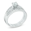 Thumbnail Image 2 of Previously Owned - 1.00 CT. T.W.  Diamond Bridal Set in 14K White Gold (I/I2)