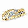 Thumbnail Image 1 of Previously Owned - 1.00 CT. T.W. Diamond Three Stone Bridal Set in 14K Gold
