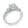 Thumbnail Image 2 of Previously Owned - 0.95 CT. T.W. Princess-Cut Diamond Frame Twist Bridal Set in 14K White Gold