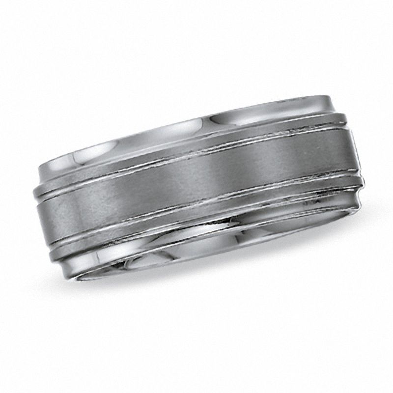 Main Image 1 of Previously Owned - Men's 9.0mm Wedding Band in Tungsten