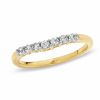 Thumbnail Image 0 of Previously Owned - Ladies' 0.25 CT. T.W. Diamond Contour Wedding Band in 14K Gold