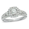 Thumbnail Image 1 of Previously Owned - Celebration  Lux® 1.25 CT. T.W. Diamond Frame Engagement Ring in 18K White Gold (I/SI2)