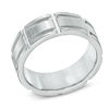 Thumbnail Image 2 of Previously Owned - 8.0mm Column Grooved Wedding Band in Cobalt