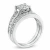 Thumbnail Image 1 of Previously Owned - 1.00 CT. T.W. Composite Diamond Square Bridal Set in 14K White Gold