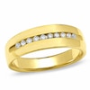 Thumbnail Image 0 of Previously Owned - Men's 0.25 CT. T.W. Diamond Channel Wedding Band in 14K Gold