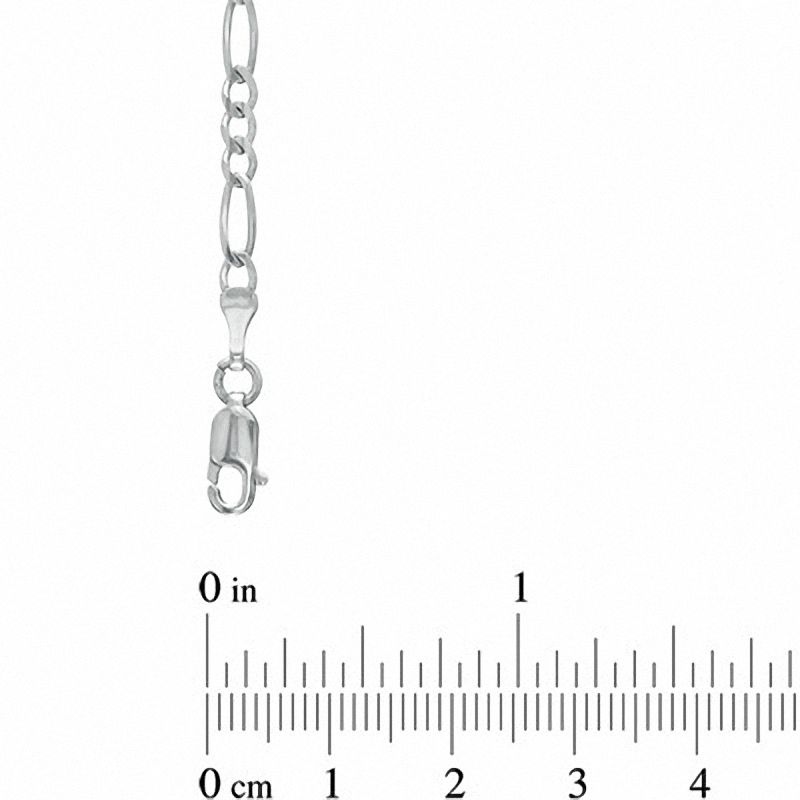 Previously Owned - Men's 7.0mm Figaro Chain Necklace in Sterling Silver - 22"