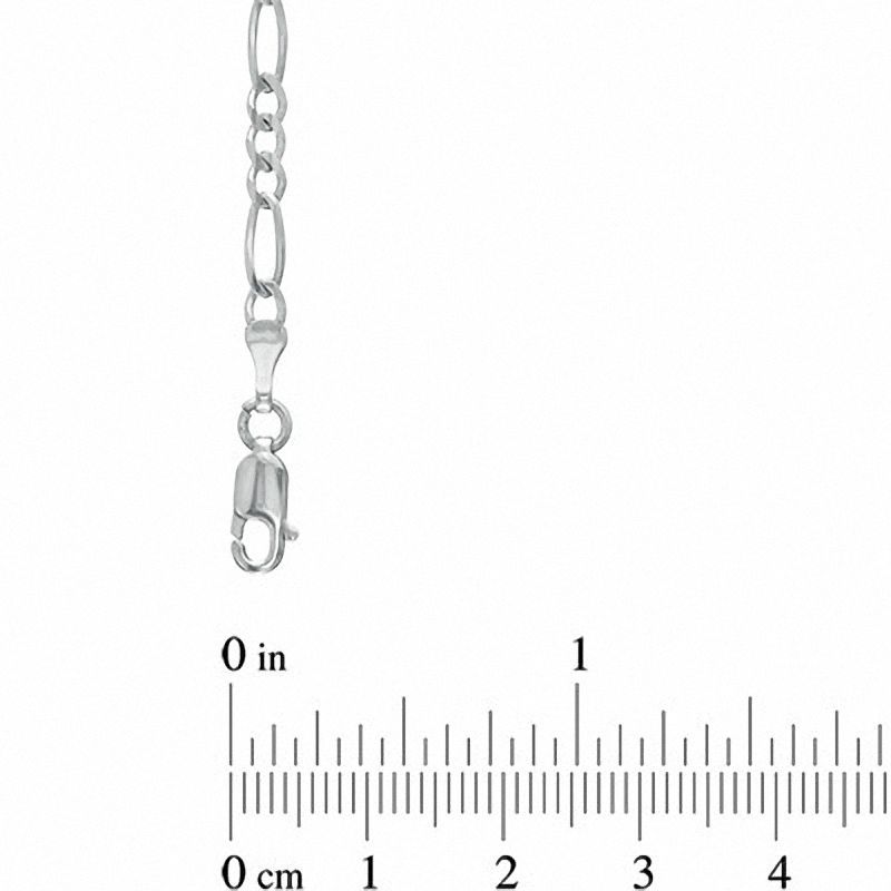 Main Image 2 of Previously Owned - Men's 7.0mm Figaro Chain Necklace in Sterling Silver - 22"