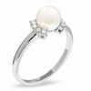 Thumbnail Image 1 of Previously Owned - Blue Lagoon® by Mikimoto Cultured Akoya Pearl and Diamond Accent Ring in 14K White Gold