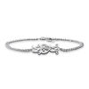 Thumbnail Image 1 of Previously Owned - Open Hearts Family by Jane Seymour™ Diamond Accent Sideways "MOM" Bracelet in Sterling Silver - 6.25"