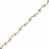 Previously Owned - Curve Station Stampato Bracelet in 10K Two-Tone Gold