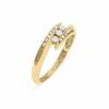 Thumbnail Image 2 of Previously Owned - 0.18 CT. T.W. Diamond Three Stone Bypass Ring in 10K Gold
