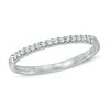 Thumbnail Image 0 of Previously Owned - 0.10 CT. T.W. Diamond Anniversary Band in Sterling Silver