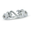 Thumbnail Image 1 of Previously Owned - Open Hearts by Jane Seymour™ Interlocking Ring in Sterling Silver