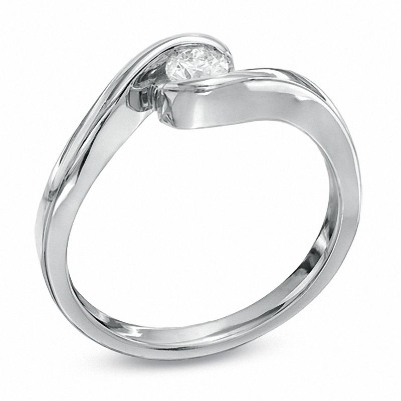 Previously Owned - Sirena™ 0.20 CT. Diamond Solitaire Ring in 10K White Gold