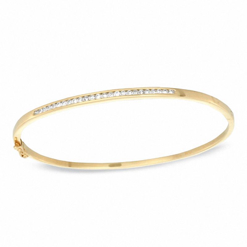 Previously Owned - 0.50 CT. T.W. Diamond Bangle in 10K Gold|Peoples Jewellers