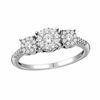 Thumbnail Image 1 of Previously Owned - 0.48 CT. T.W. Composite Diamond Three Stone Ring in 10K White Gold