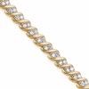 Thumbnail Image 1 of Previously Owned - 1.50 CT. T.W. Diamond Cascading Tennis Bracelet in 10K Gold - 7.25"