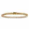 Thumbnail Image 2 of Previously Owned - 1.50 CT. T.W. Diamond Cascading Tennis Bracelet in 10K Gold - 7.25"
