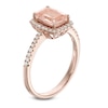Thumbnail Image 1 of Previously Owned - Oval Morganite and Diamond Accent Ring in 10K Rose Gold