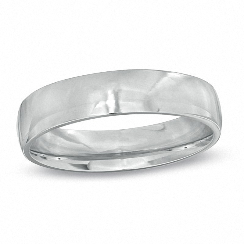 Previously Owned - Men's 5.0mm Comfort Fit Wedding Band in Platinum